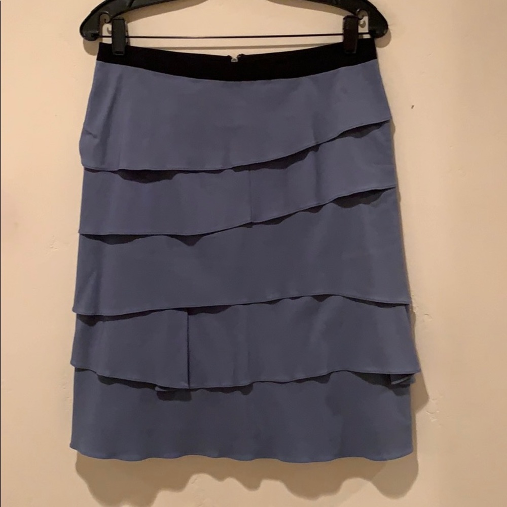 Blue tiered skirt